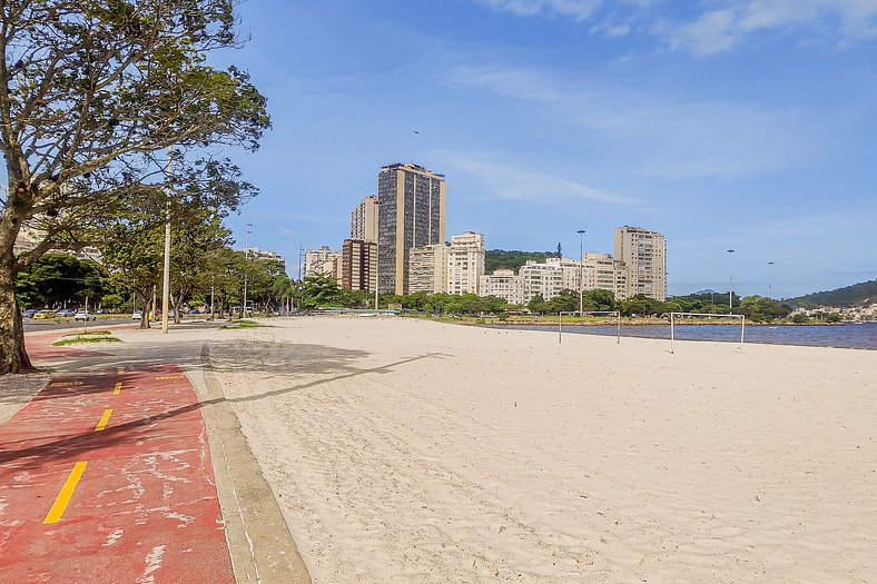 Botafogo, 4 Huéspedes y vista al Pan de Azúcar.