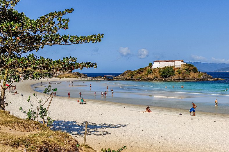 Jóia de Cabo Frio - 5 hóspedes, Mar e Praticidade